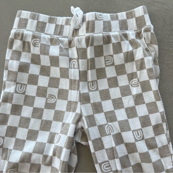 JUMPING BEANS Checkerboard Jogger Pants, Khaki & White, 24m - Picture 3 of 7